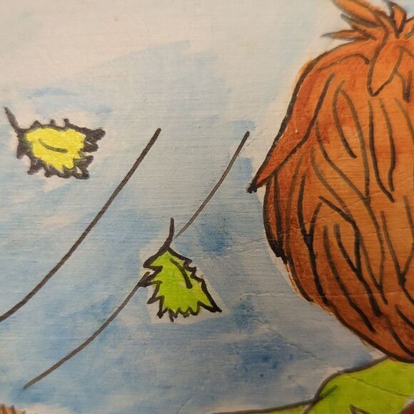 Vintage hand painted wall art‎ - Picture 7 of 8